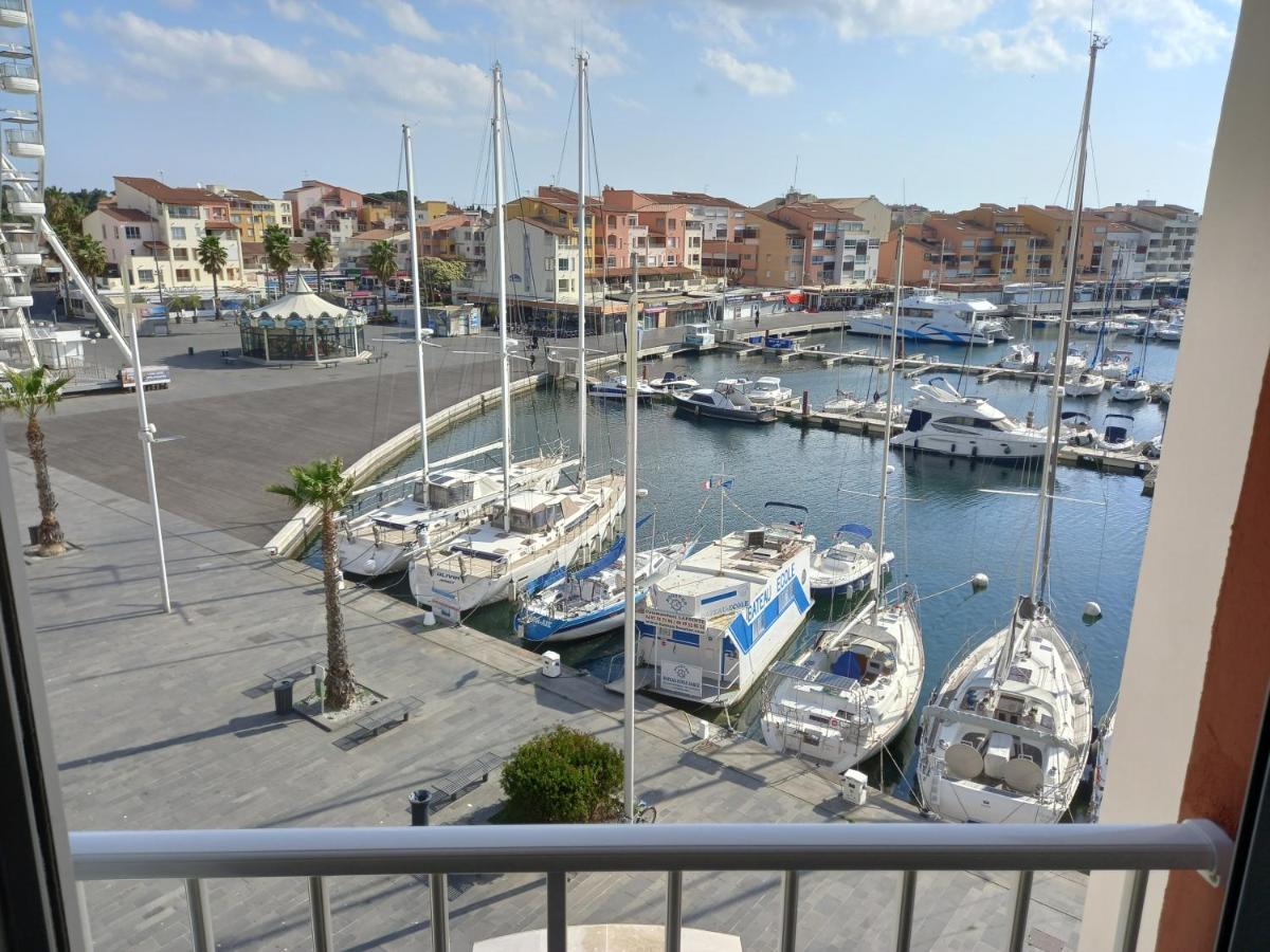 Port Brescou, T3 En Duplex Climatise, Superbe Vue Sur Le Port Lägenhet Agde Exteriör bild