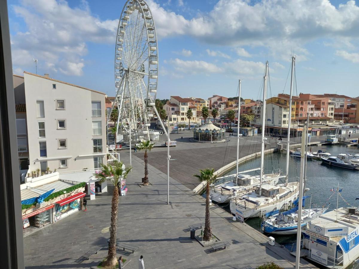 Port Brescou, T3 En Duplex Climatise, Superbe Vue Sur Le Port Lägenhet Agde Exteriör bild